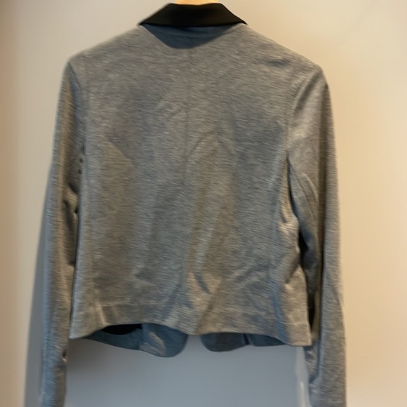 Grey/black crop blazer - Picture 4 of 5